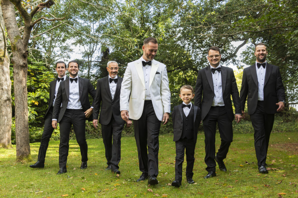 groom with his groomsmen