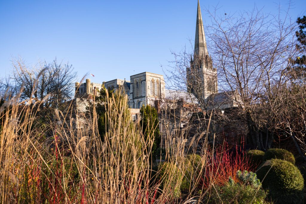 The view from Edes House to Chichester Cathedral